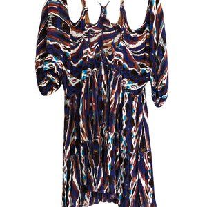 Free People colorful off the shoulder dress